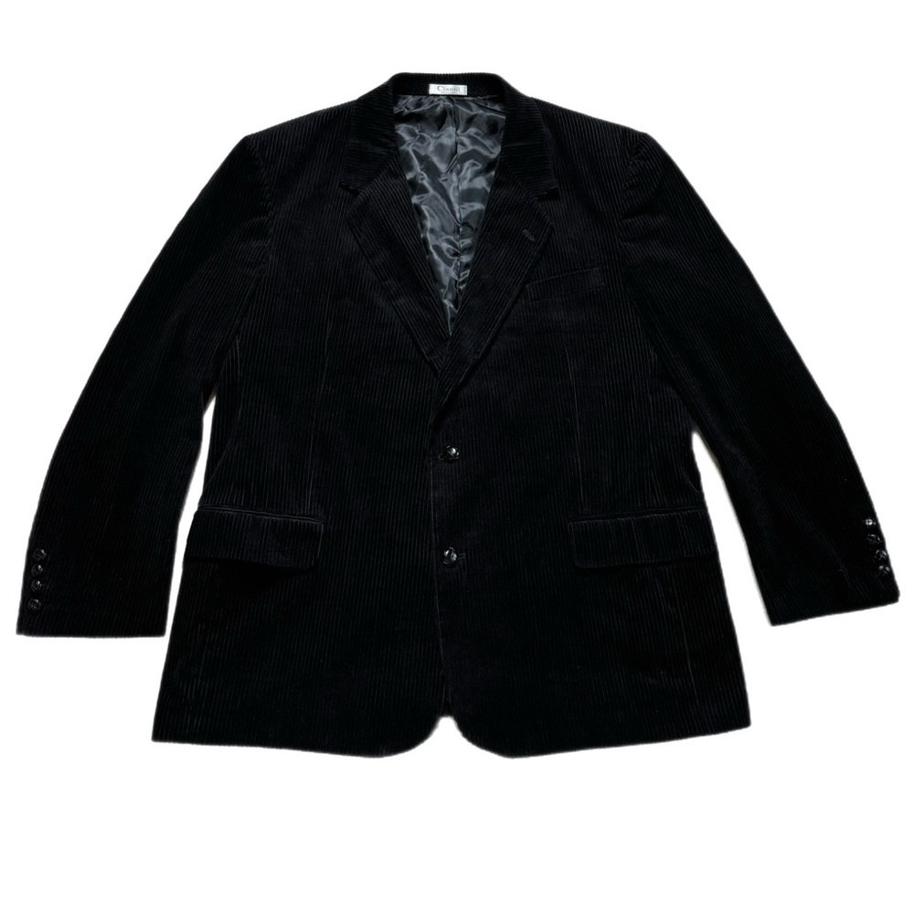 VTG Men’s Black Corduroy Blazer Sport Coat 46R
